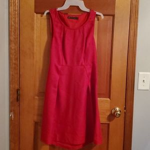 Back cutout red dress